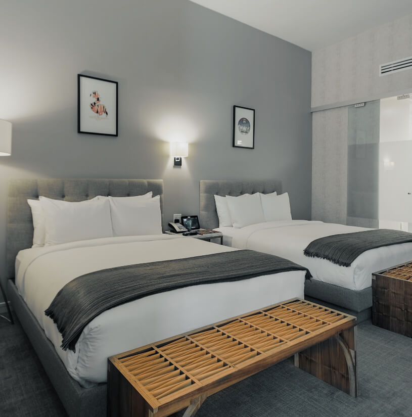 Deluxe Double Queen room at Stanton House